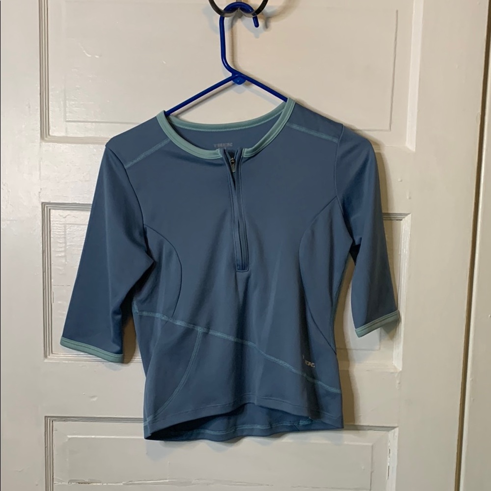 TREK Blue Half-Zip Top